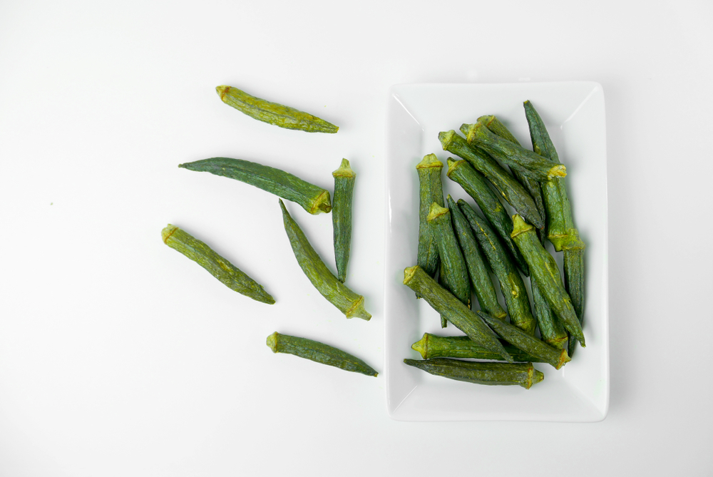 dried okra chips